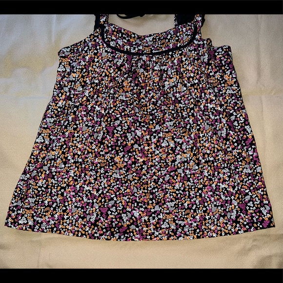 Volcom "Ditzy Dazed" Top - Black Floral Print - Flowy/Airy - Y2K - Junior's XL - Picture 3 of 16